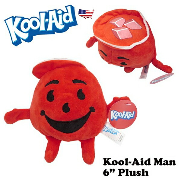 【楽天市場】クール・エイド マン ぬいぐるみ 6インチ クールエイド プラッシュ KOOL AID MAN アメトイ アメリカン雑貨 アメリカ雑貨 アメ雑貨 人形 キャラクター：アメリカ雑貨