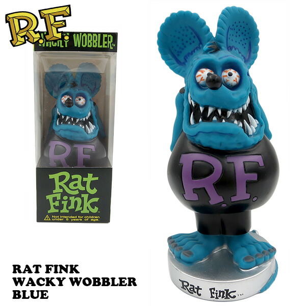 【楽天市場】ラットフィンク フィギュア ファンコ ボビングヘッド メタリック ブルーフィギュア 首振り人形 rat fink 特大 レア 大きい 車  アメリカ雑貨 アメリカン雑貨 funko 送料無料 アメキャラ ネズミ 尻尾 Rat Fink ラットフィンク グッズ : アメリカ雑貨 ...