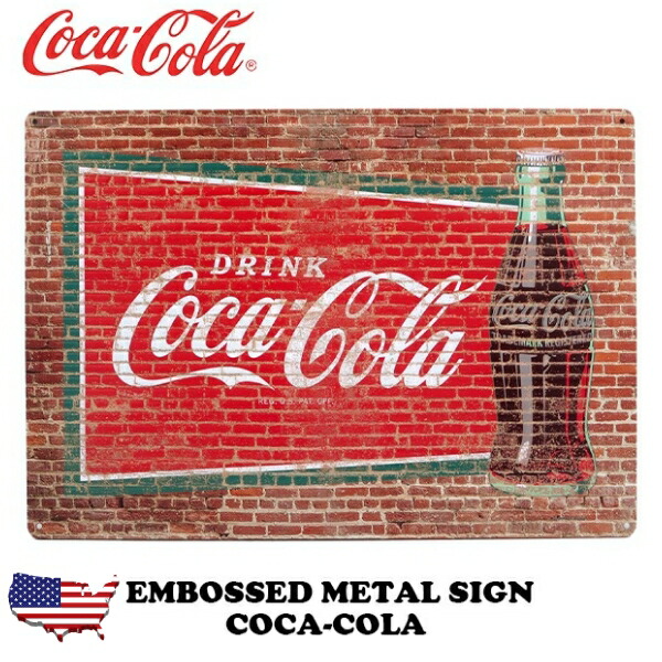 楽天市場】コカコーラ ブリキ看板 温度計 付き コカ・コーラグッズ