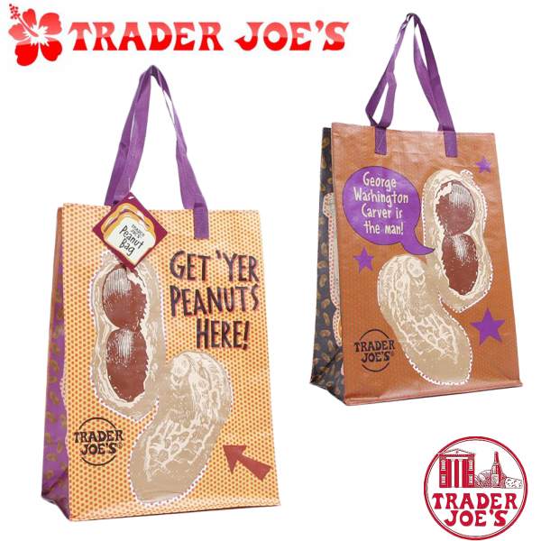 楽天市場 クーポン利用で100円off トレーダージョーズ Trader Joe S エコバッグ ピーナッツ トートバッグ エゴバック ショッピング アメカジ アメリカ雑貨 アメリカスーパーグッズ 企業グッズ Fun Funny ミニカー アメリカ雑貨