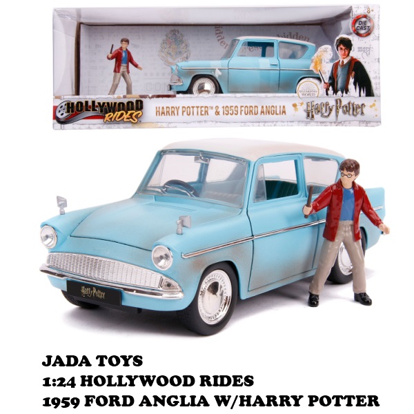 送料無料 史上一番安い アメリカ直輸入 Jada Toys社製 Jadatoys 1 24 ハリーポッターフィギュア付き ミニカー 箱入り Harry Potter 旧車 ダイキャストミニカー Ford 映画 アメ車 車 Anglia アメリカン雑貨 W 1959 おもちゃ ハリーポッターミニカー