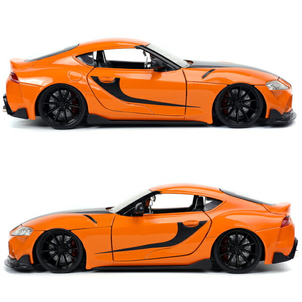 楽天市場 クーポン利用で最大00円off Jadatoys 1 24 ワイルドスピード ハンのミニカー2台セット Han S Mazda Rx 7 Veilsideミニカー ハン マツダ Rx 7 1台 ハンのトヨタスープラオレンジ 1台 Han S Toyota Supra Orange ジェットブレイク Fun Funny