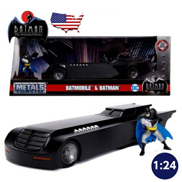 Jada Toys Batman 1966 Classic Batmobile 1:24, Figures