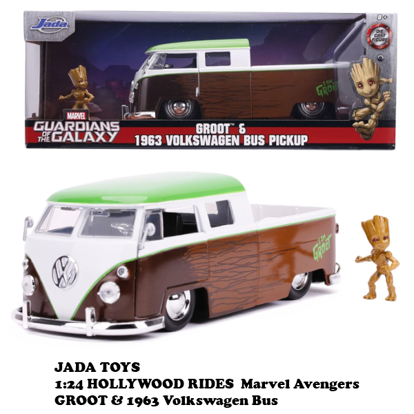 楽天市場 Jadatoys 1 24 Marvel Avengers 1963 Volkswagen Bus W Groot グルート ミニカー ワーゲンバス グルートフィギュア付き マーベルヒーローのミニカー アベンチャーズ Fun Funny ミニカー アメリカ雑貨