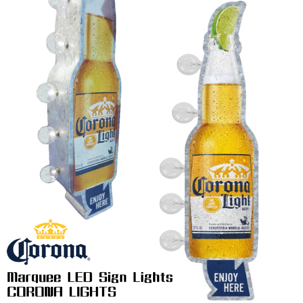 楽天市場 ポイント2倍 1000円クーポン対象 11 1限定 マーキーledサインライト Corona Light コロナビール 電飾看板 メタルのサインプレート ガレージ 看板 ガレージグッズ アメ雑貨 ビールグッズ コロナビール アメリカ輸入 Fun Funny ミニカー アメリカ雑貨