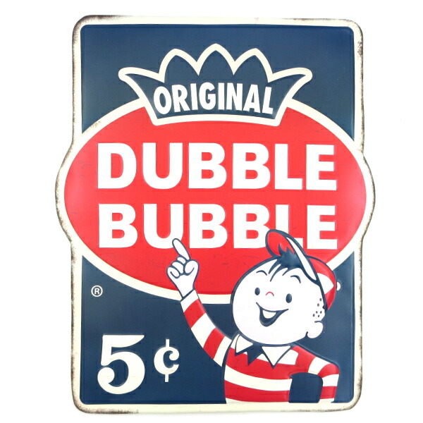 楽天市場 ポイント2倍 100円クーポン対象 11 11迄アメリカン ダイカット エンボス メタルサイン Dubble Bubble アドバタイジング ガレージ 看板 企業キャラクター アンティーク ダブルバブル ガム インテリアグッズ ダブルバブル Fun Funny ミニカー アメリカ雑貨