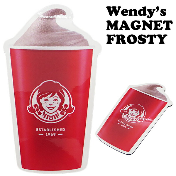 7 18 Wendy S 冷蔵庫 おもちゃ 9 59迄p2倍 ウェンディーズ マグネット フロスティ アメリカ製