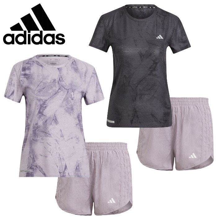 adidas - アディダス　トレーニングシャツ　パンツ　レディース 楽天市場】アディダス レディース ランニング上下セット (半袖