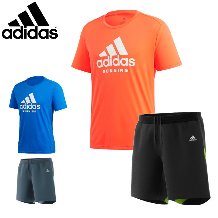 楽天市場 あす楽対応 アディダス Adidas メンズ ランニングセット Tシャツ 半袖 ショートパンツ ランニングパンツ セットアップ 運動 トレーニング Glz00 Fyr33 ファンスポーツ