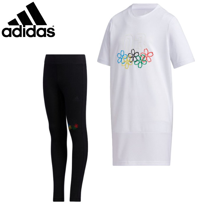 楽天市場 あす楽対応 アディダス Adidas ガールズ 上下セット Tシャツ タイツ セットアップ 女の子 ジュニア キッズ 小学生 普段着 カジュアル かわいい おしゃれ サマー上下セット Ixm59 ファンスポーツ