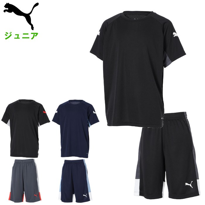 【P2倍★限定】お買い物マラソン開催中 プーマ INDIVILIGA 半袖シャツ+ショーツ 上下セット (ジュニア キッズ サッカー フットサル ハーフパンツ 運動 スポーツ トレーニングウェア セットアップ 小学生 子ども PUMA 即日発送) 660961-660974
