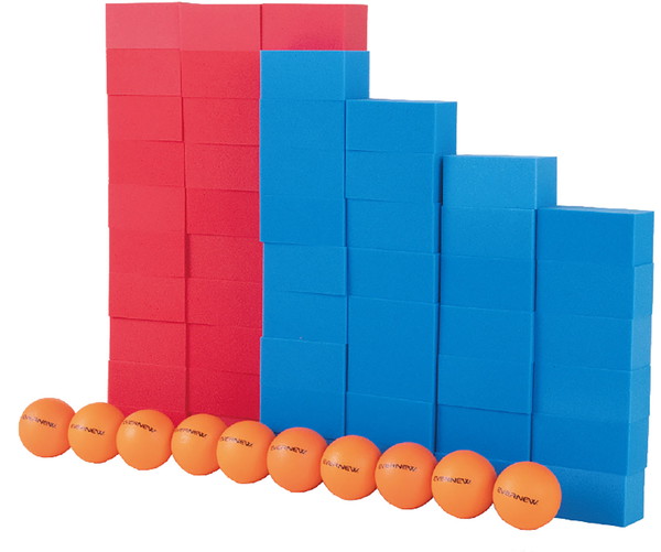 エバニュー Evernew 【メーカー直送品】 ブロッシュボールセット 学校体育 体育 部活 授業 クラブ チーム  ETE080 ev-ete080-.jpg