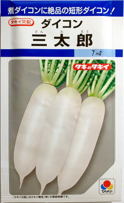 大根太郎 楽天市場】【タキイ種苗】三太郎大根 20ml : 船木種苗店