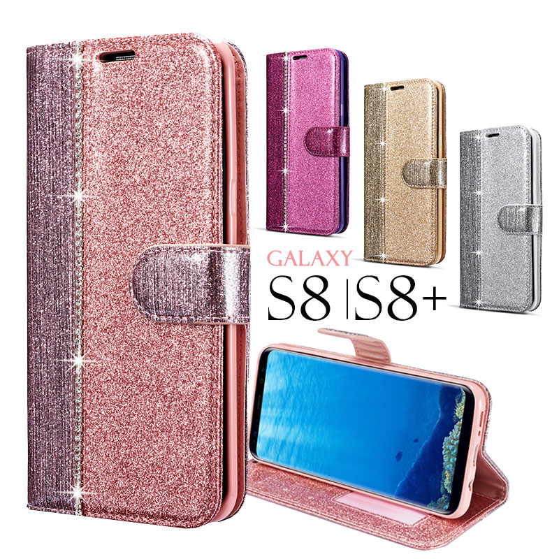 楽天市場 Samsung Galaxy S8ケース スマホケース Galaxy S8 Plusケース 手帳型 ギャラクシー S8 Plusケース 手帳 Galaxy S8 ケース 合皮レザー キラキラ Galaxy S8 Sc 02jscv36カバー ギャラクシーs8ケース サムスンケース Sc 03j Scv35 プレゼントに最適 マグネット式
