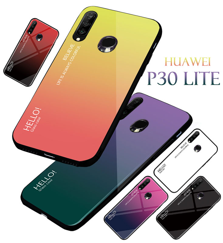 Funclover Huawei P30 Lite Smartphone Case Tempered Glass Huawei