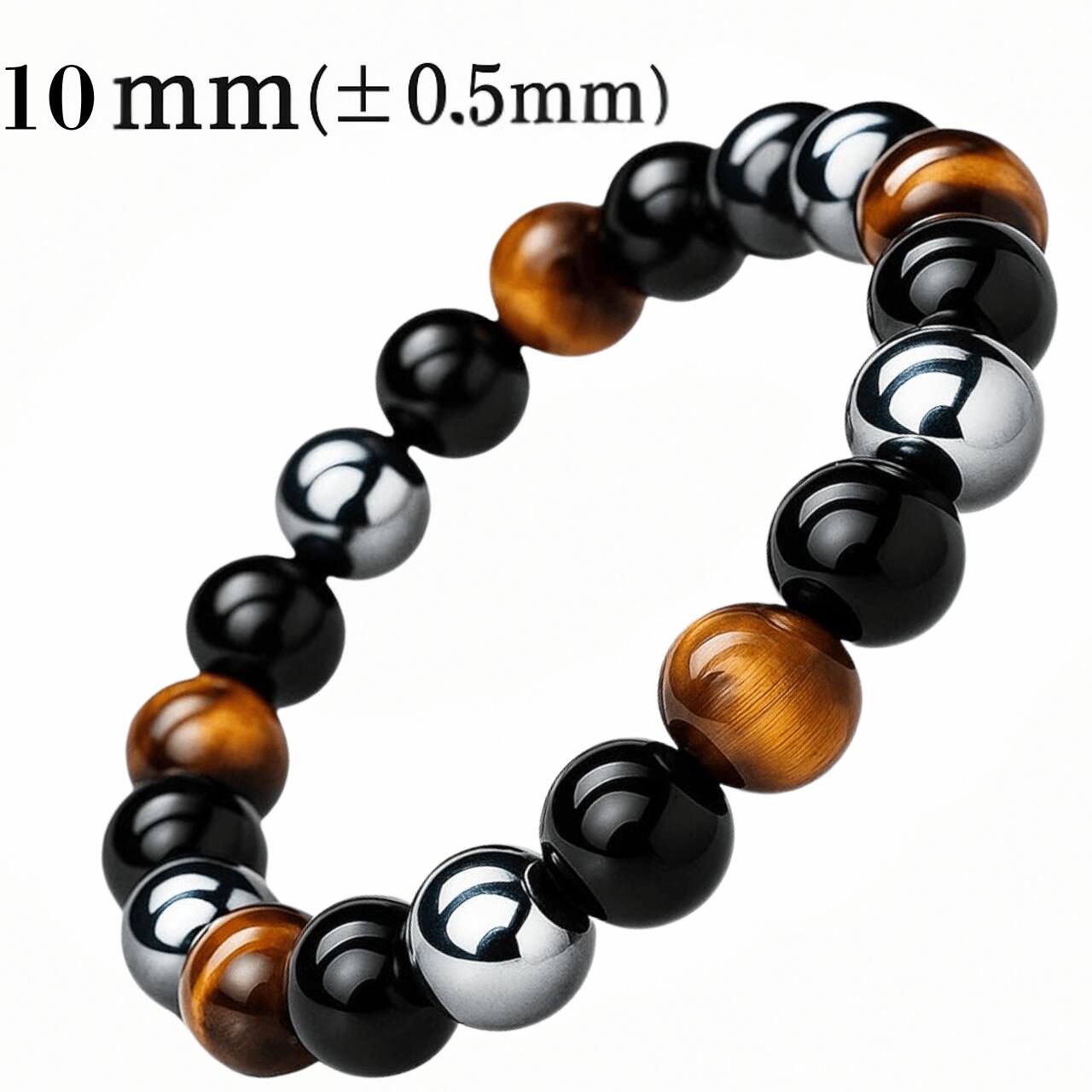 楽天市場】10mm 18cm〜19cm ヘマタイト 黒曜石 タイガーアイ