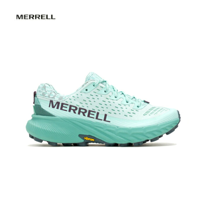 【MERRELL メレル】AGILITY PEAK 5 アジリティー ピーク5 ウィメンズ FROST BLUE フロストブルー トレイルランニングシューズ 高機能エンジニアードメッシュ 軽量 通気性 フィット感 Vibramソール グリップ性 ランニング トレラン アウトドア 068266 国内正規品