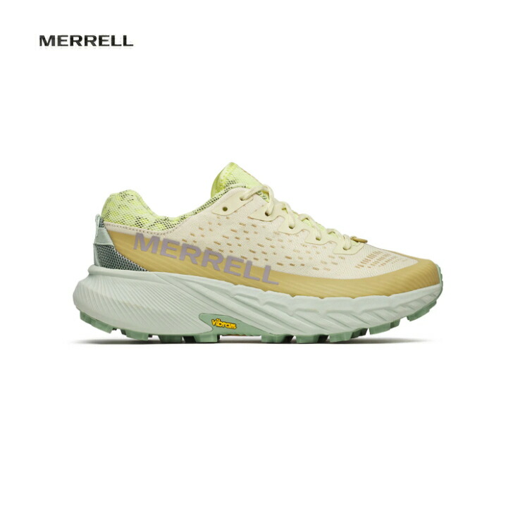 【MERRELL メレル】AGILITY PEAK 5 アジリティー ピーク5 ウィメンズ BEACH/CITRINE ビーチ/シトリン トレイルランニングシューズ 高機能エンジニアードメッシュ 軽量 通気性 フィット感 Vibramソール グリップ性 ランニング トレラン アウトドア 068562 国内正規品