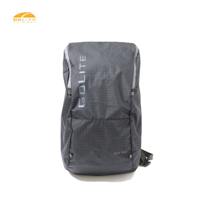 【GO LITE ゴーともし火】ION 23L PACK イオン 3L容器に並べる BLACK OUT うしろ側容器に並べる 23L ウルトラグリッド 軽さ 耐摩耗 雨合羽性 コの字型開閉ファスナー UL ウルトラともし火 トレッキング 登山 難民キャンプ 普段使い走り アウトドア 国内置き目品