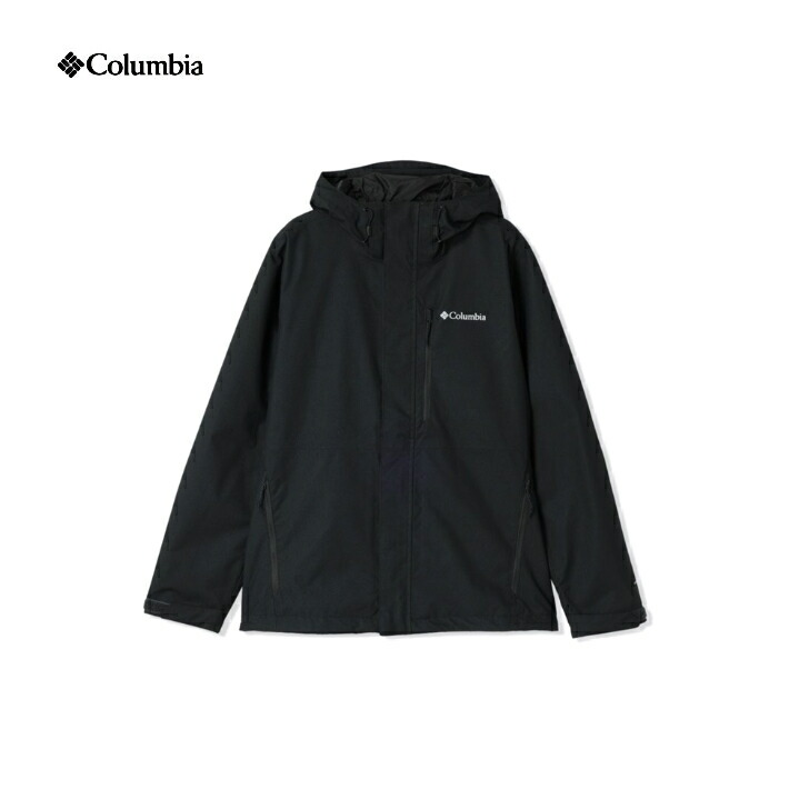 【Columbia コロンビア】山歩き刎ね上がるII上衣 Black 010 レインジャケット 雨合羽透湿役立つこと オムニテック メッシュ裏地 保温性 町若い者 トレッキング 難民キャンプ アウトドア WE2619 国内定め事品