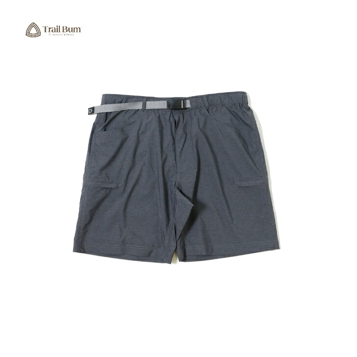 【TRAIL BUM トレイルバム】BETTER SHORTS EQUILIBRIUM ベターショーツ イクイリブリウム CHARCOAL ショートパンツ Equilibrium素材 速乾性 伸縮性 トレッキング UL タウンユース アウトドア｜FUNCTIONJUNCTION