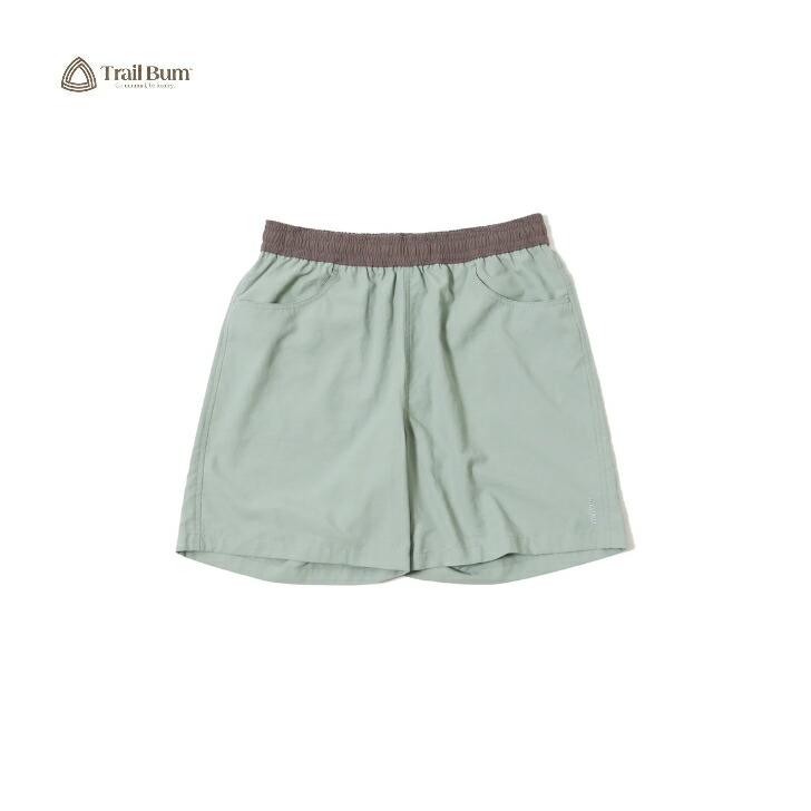 【TRAIL BUM トレイルバム】LAGO SHORT ラーゴ ショーツ GREEN TINT ショートパンツ ショーツ 軽量 速乾 タウンユース 水辺 アウトドア|FUNCTIONJUNCTION
