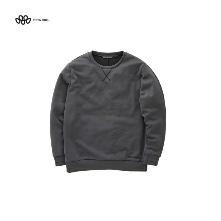 【TETON BROS. ティートンブロス】OCTA Fleece Crew オクタフリースクルー Gunmetal ミッドレイヤー 労働者の一団素っ首 ゆったり影ぼうし Octa Strech Fleece 軽さ  保温性 通気性 速乾燥状態 伸ばすこと 普段着 旅する アウトドア 結核症253-59