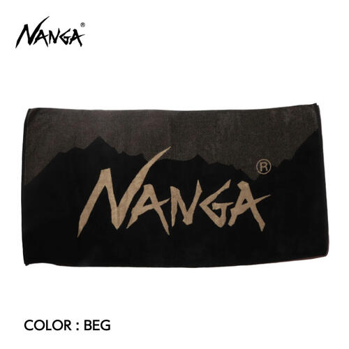 【楽天市場】【NANGA ナンガ】NANGA LOGO BATH TOWEL ナンガ ロゴ バスタオル BEG バスタオル ジャガード編み