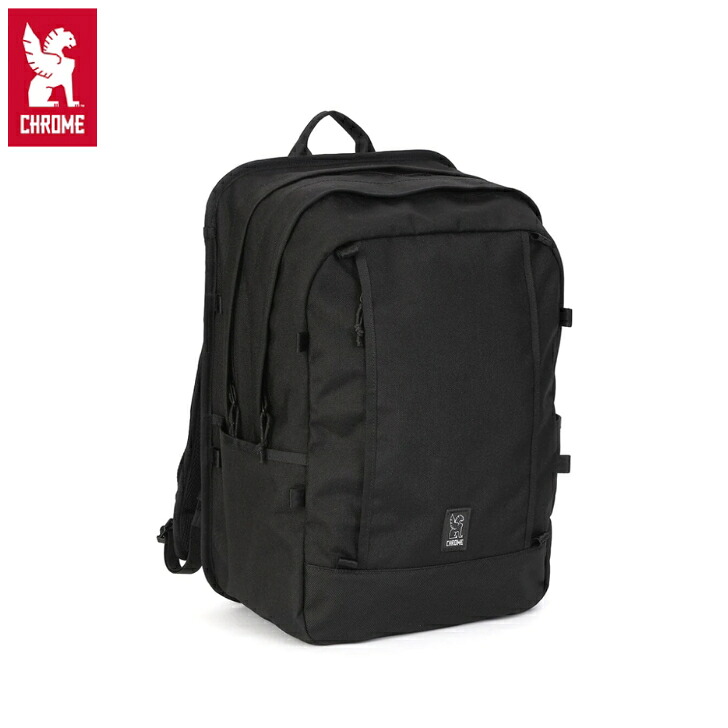 【CHROME クローム】COHESIVE 2.0 35L PACK コヒーシブ 2.0 35L 容器に並べる BLACK 黒いこと うしろ側容器に並べる 耐水 取りはらい能力のあるフロントストラップ 銀輪 町青少年 アウトドア JP214 国内置き目品