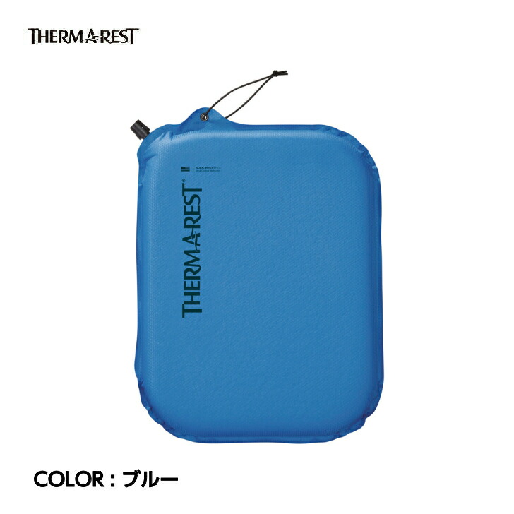 【楽天市場】【THERMAREST サーマレスト】ライトシート ブルー シート 座布団 自動膨張式 軽量 コンパクト バンジーコード付き