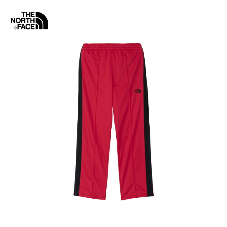 【THE NORTH FACE ノースフェイス】ザ トラックパンツ（ユニセックス） TR TNFレッド パンツ ボトムス ラインジャージデザイン ストレートシルエット タウンユース キャンプ アウトドア NB82434 国内正規品｜FUNCTIONJUNCTION 9,524円