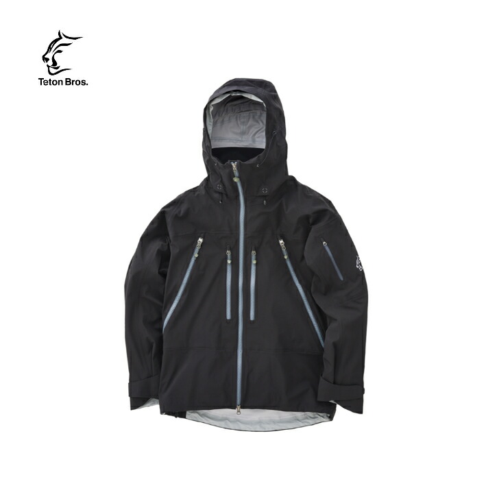 【Teton Bros. ティートンブロス】結核症 Jacket (Men) 結核症上衣 メンズ Black 黒いこと  上衣 アウター T・・sm・・ 雨合羽通気原料品 伸ばすこと性 耐久性 高甚だしい 山行 トレッキング スキーの板 スノーボード うしろ側カントリー アウトドア 結核症243-01