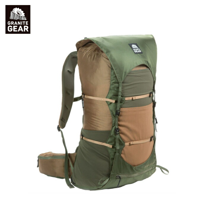 【GRANITE GEAR グラナイトギア】PERIMETER 50 ペリメター50 バーボン Regサイズ バックパック 50L 超撥水加工 背面調整 トレッキング ロングトレイル ULハイク アウトドア 2211200110 国内正規品｜FUNCTIONJUNCTION
