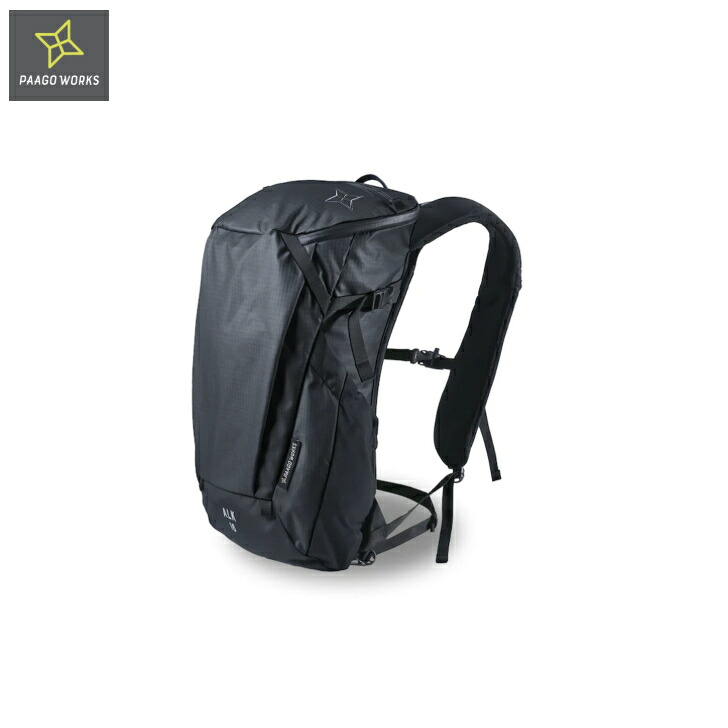 【PAAGO WORKS パーゴワークス】ALK 16 アルク16 Black ブラック バックパック ハイク 登山 普段使い アウトドア｜FUNCTIONJUNCTION