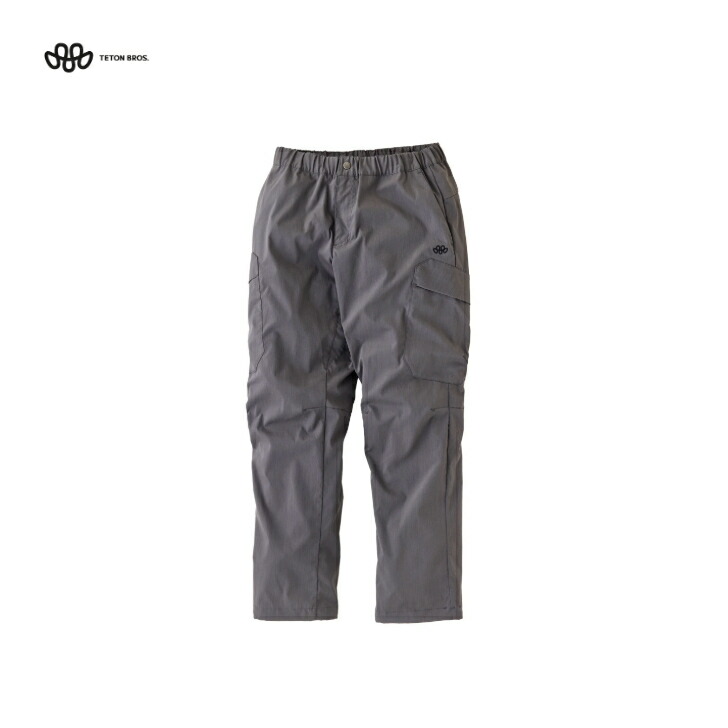 【TETON BROS. ティートンブロス】SANSAI Pant (GENDERLESS) Gunmetal 火器金属元素 ズボン下 カーゴパンツ 5衣嚢遣りかた 伸び伸びする填まる 裾ドローコード 動きやすさ 思わしいさ 山歩き 山菜採り 岩場 藪漕ぎ デイリー若い衆 アウトドア 肺結核261-73