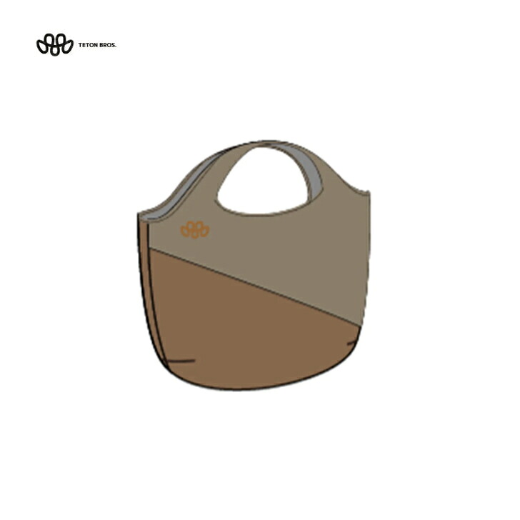 【TETON BROS. ティートンブロス】Tasma Grocery Bag タズマグロッサリーバッグ Light Brown/Brown ワンサイズ バッグ エコバッグ 防水バッグ T&auml;sm&auml; 防水通気 シームテープ加工 幅広持ち手 普段使い アウトドア TBRSF-96｜FUNCTIONJUNCTION