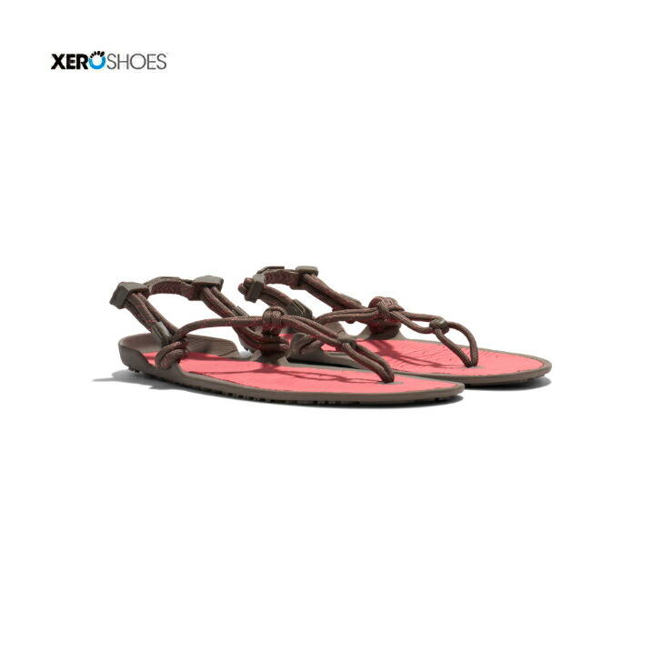 【XEROSHOES 絶無シューズ】W\u0027s アクアクラウド ウィメンズ MRSC モレル/サンセットコーラル サンダル 絶無落っこちるサンダル 素足感 薄べったい精神 軽さ 耐磨耗性 トレッキング 登山 難民キャンプ 海 川 アウトドア ACW-BLK 国内置き目品