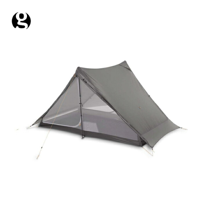 【GOSSAMER GEAR ゴッサマーギア】The Two ザ ツー GREY グレー テント 2人用 超軽量 シームテープ加工 通気口２箇所 PFASフリー ウルトラライト UL ハイク キャンプ アウトドア GSCU0114-011 国内正規品｜FUNCTIONJUNCTION