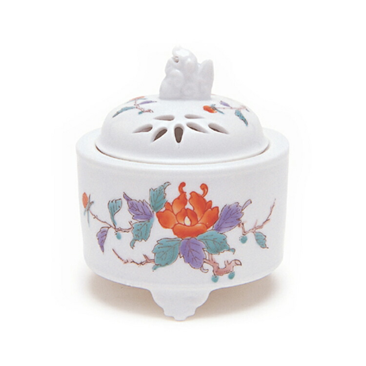 楽天市場】【日本香堂】錦牡丹竹絵 筒型 有田焼【送料無料】【有田焼