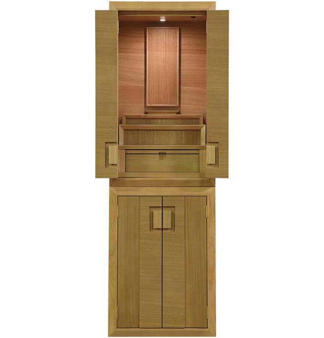 Zen/禅 台付 14×43号 原則として型 今めかしい 家具調 仏壇 今めかしい 昂ぶり追悼式。FUNE フューネ