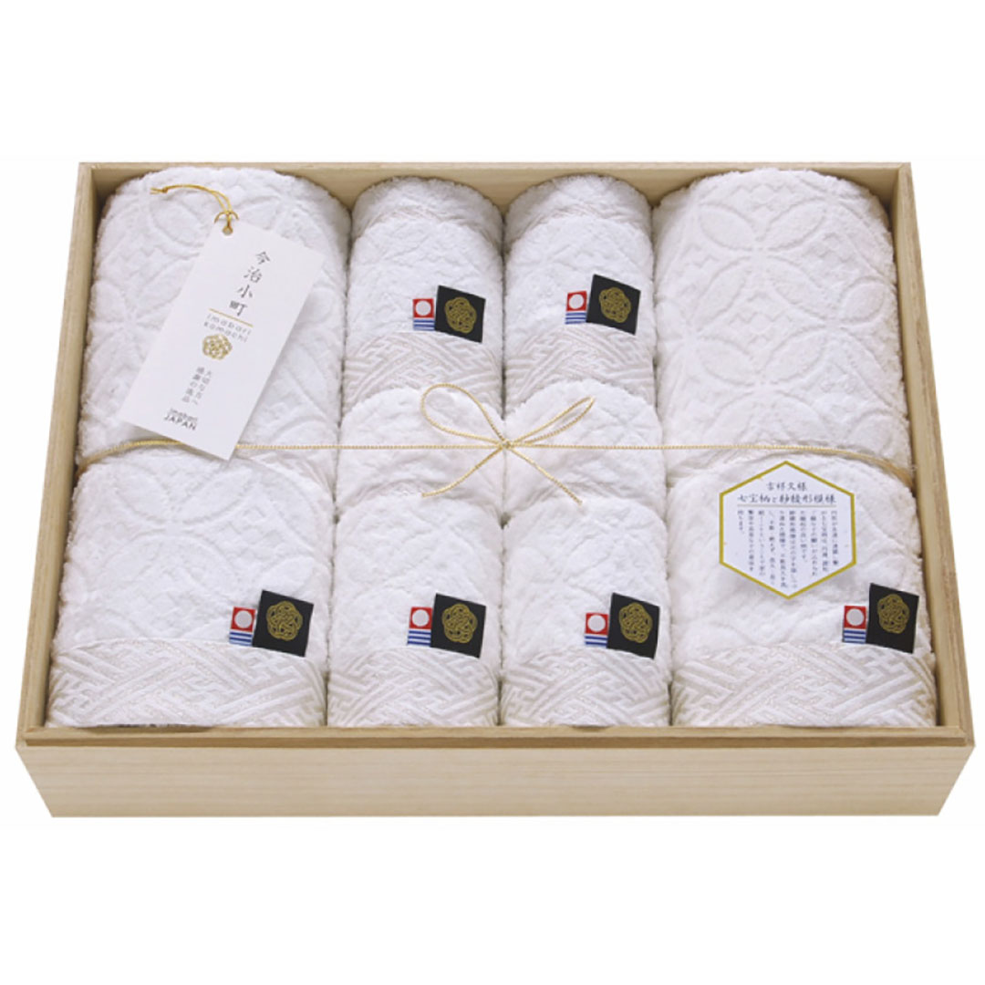 香典返し 法要 返礼品 法事 粗供養 [ 今治小町 白無垢2タオルセット（木箱入） TIK0514206 ] お供え お供 満中陰志 お葬式 葬式 仏事 葬儀 会葬 御礼 お返し 返礼 粗品 御霊前 志 命日 一周忌 三回忌 49日 四十九日 偲草 贈答用 送料無料