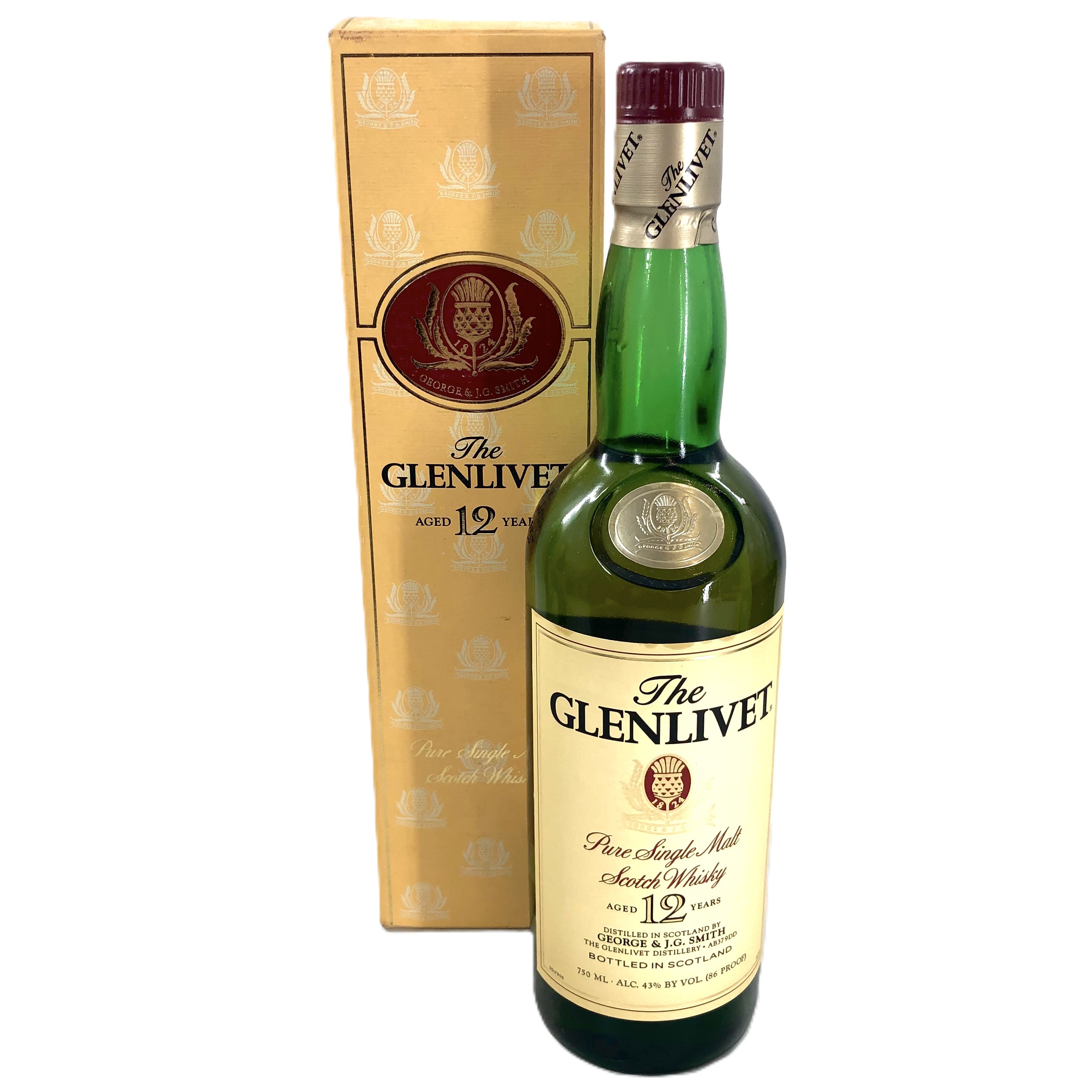楽天市場】【未開栓】グレンリベット GLENLIVET 12年 旧ボトル 赤玉