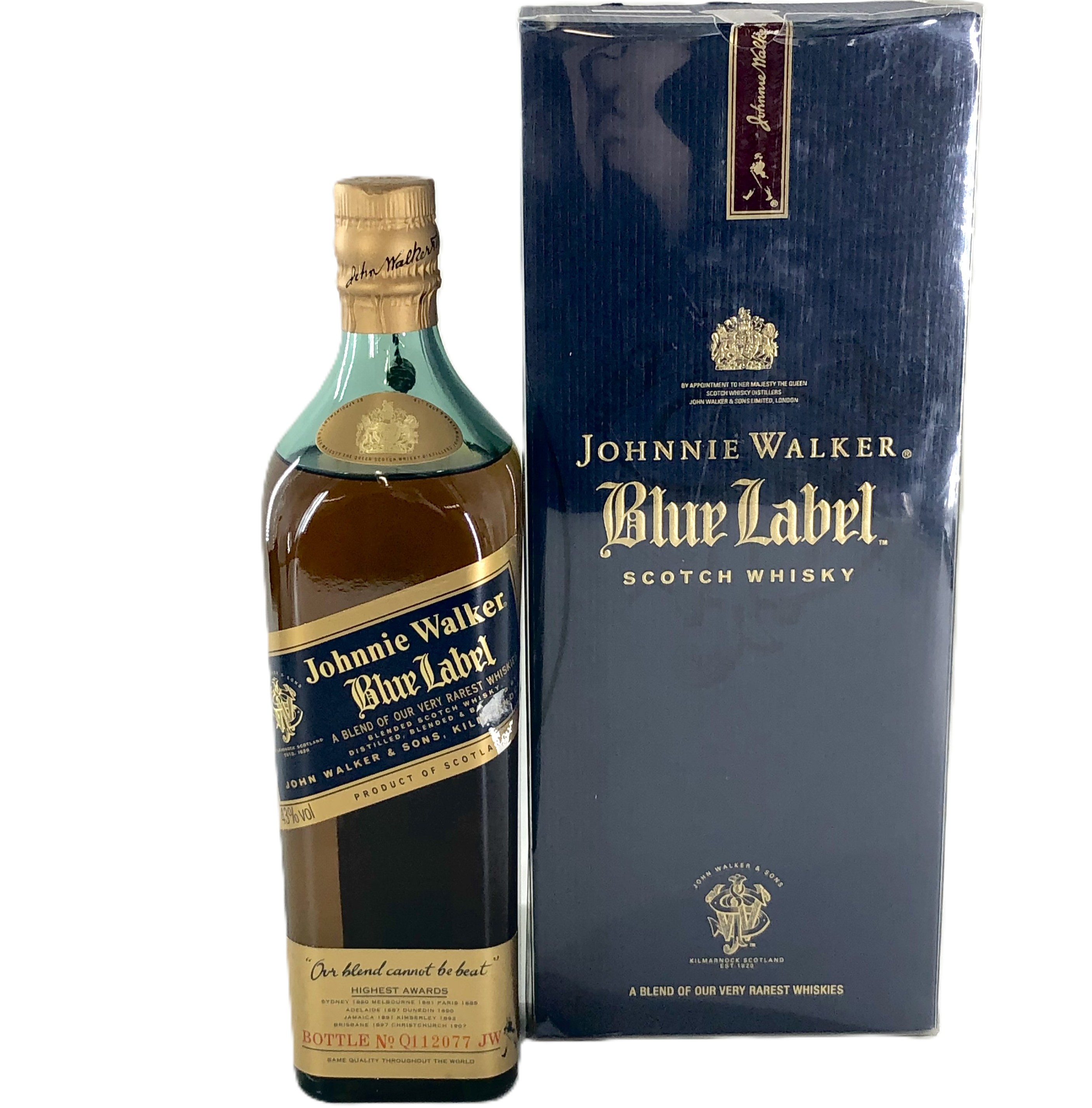 ジョニーウォーカーブルーラベル 43% 1000ml ジョニーウォーカー ブルーラベル 43% 現行品(2018年時点