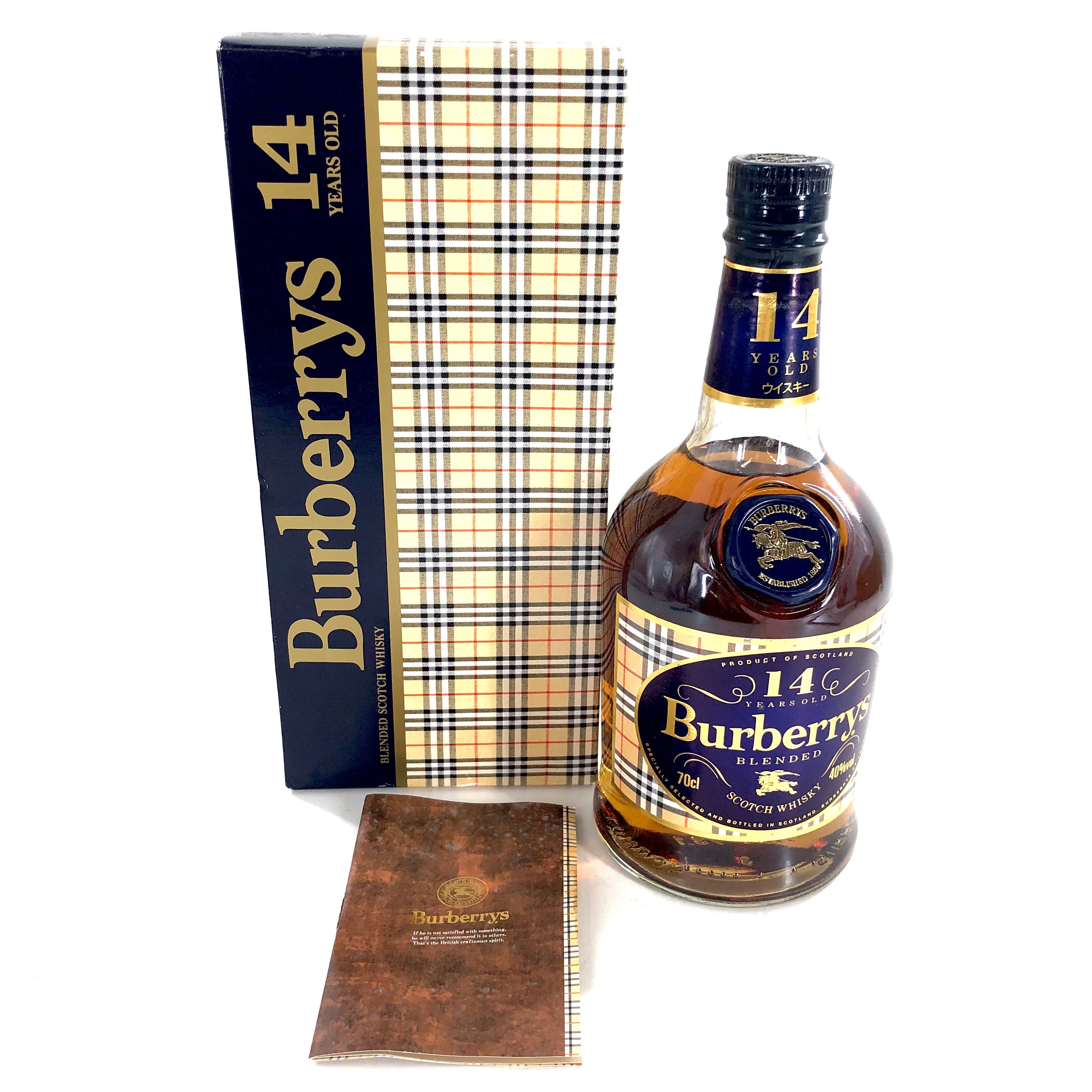【中古】Burberrys バーバリー 14年 ブレンデッドスコッチウイスキー 700ml 40% 箱付【SK-22】