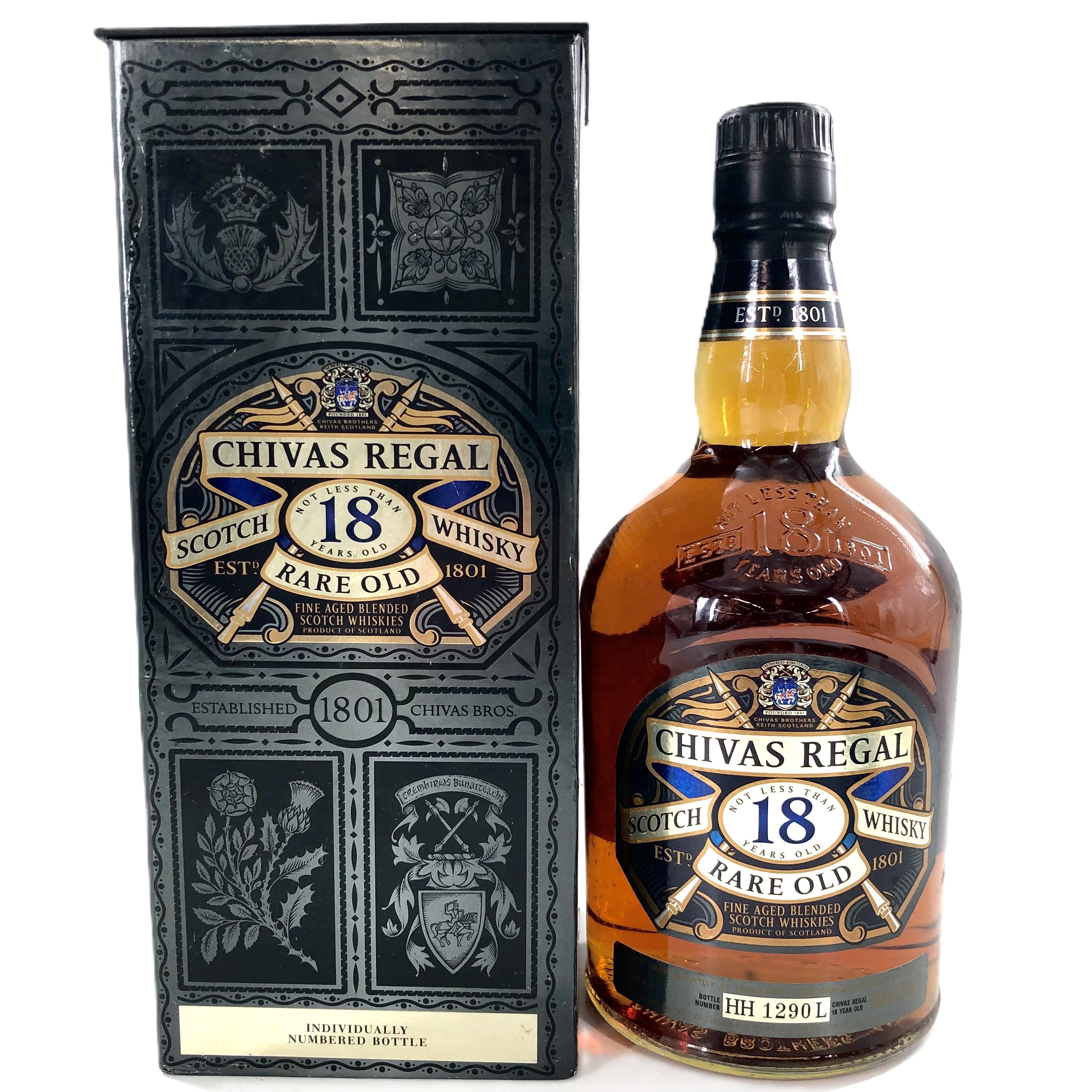 【中古】CHIVAS REGAL シーバスリーガル 18年 レアオールド ブレンデッドスコッチウイスキー 1000ml 40% 箱付【WI-527】