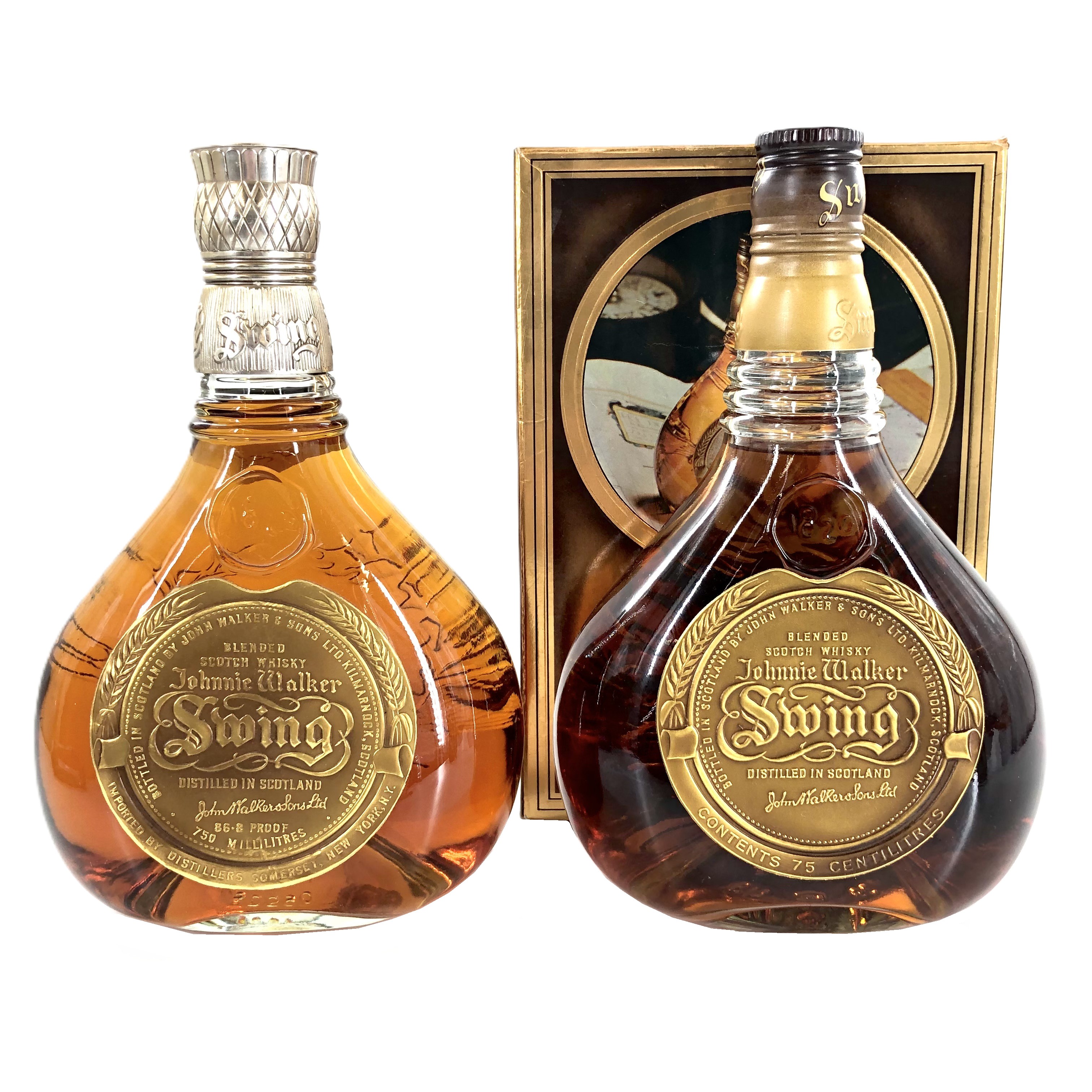 【中古】Johnnie Walker Swing ジョニーウォーカー スウィング ブレンデッドスコッチウイスキー 750ml 43% 箱付【WI-186】|カイトリNo1店