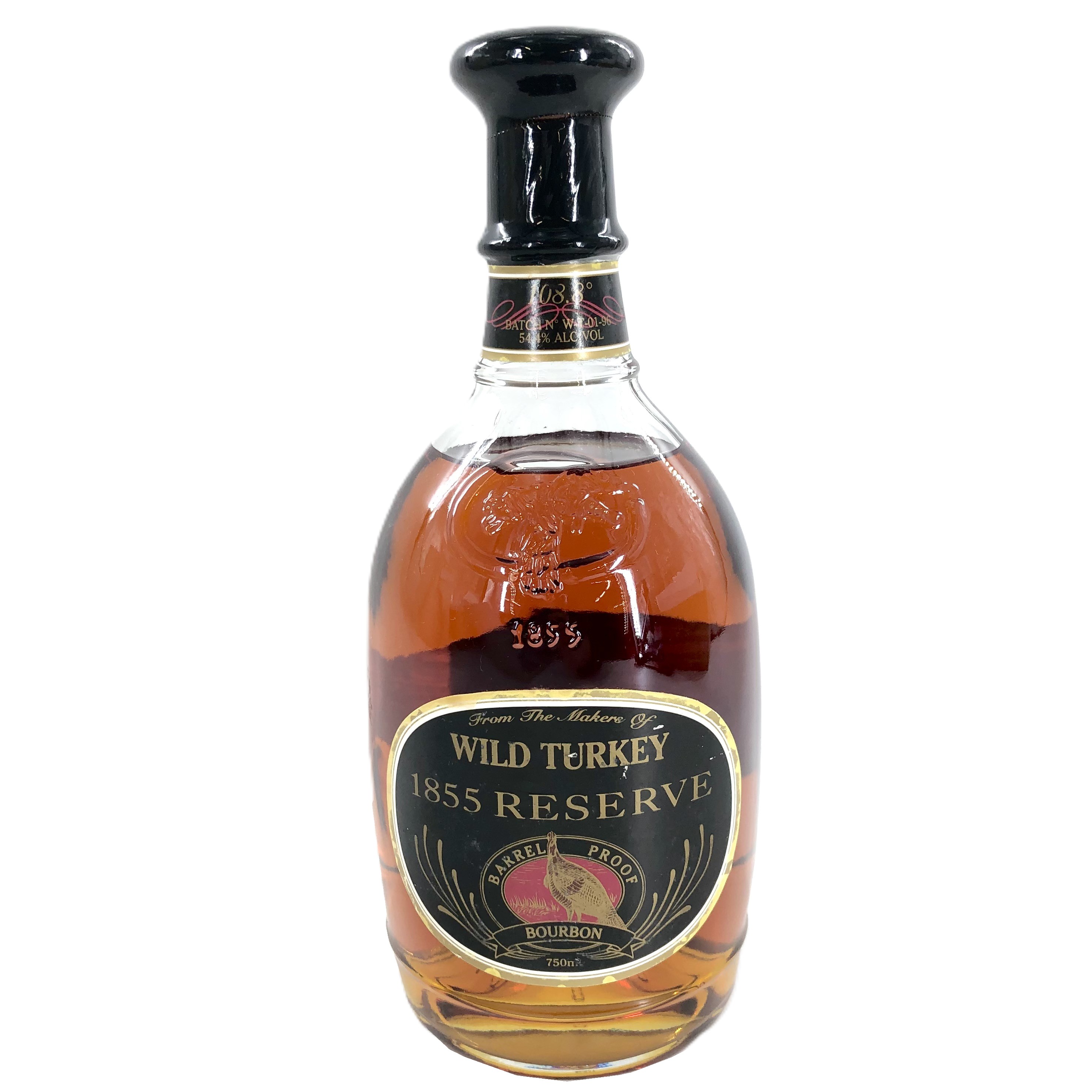 【中古】WILD TURKEY ワイルドターキー 1855 リザーブ バレルプルーフ バーボンウイスキー 750ml 54.4%【WI-581】