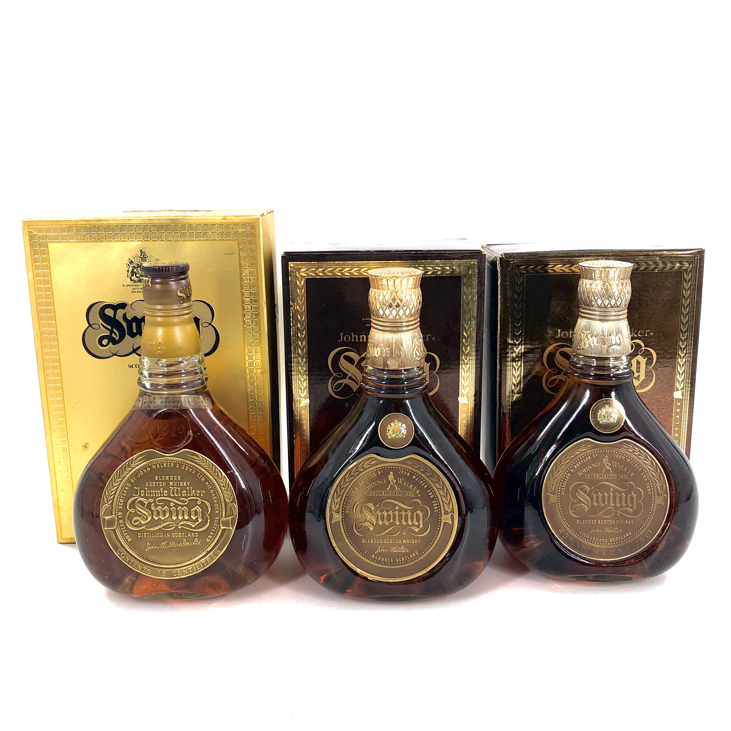ジョニーウォーカー　Swing 　750ml ３本セット　未開封　古酒 楽天市場】【未開封】Johnnie Walker ジョニーウォーカー swing