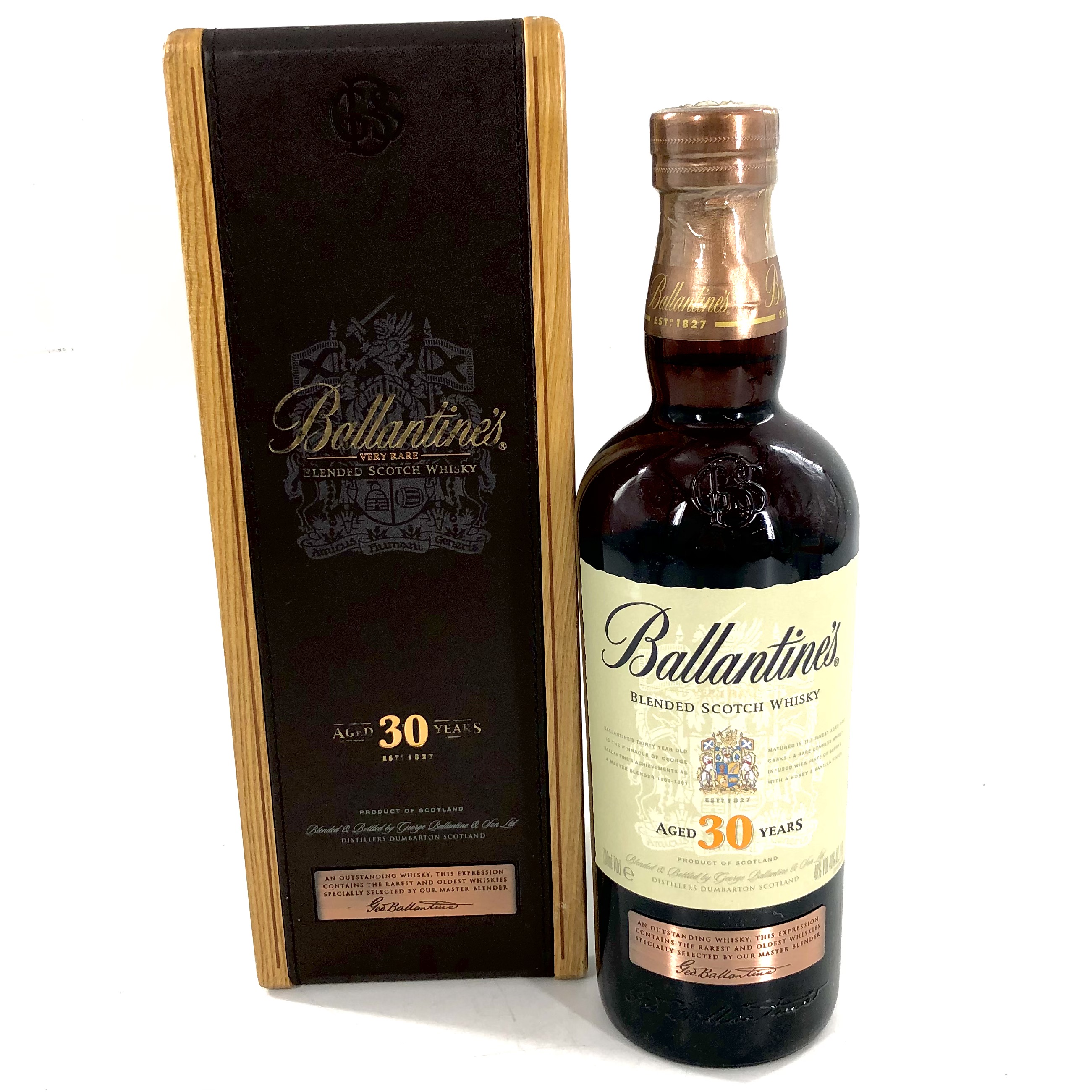 【中古】Ballantine's バランタイン 30年 ブレンデッドスコッチウイスキー 700ml 40% 木箱付【WI-334】|カイトリNo1店