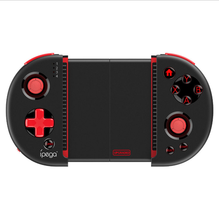PG9087改良進化版スマホコントローラー伸縮式ゲームパッドTURBOボタンBluetooth4.0PUBGMobile/荒野行動などターボ対応携帯式PG9087S